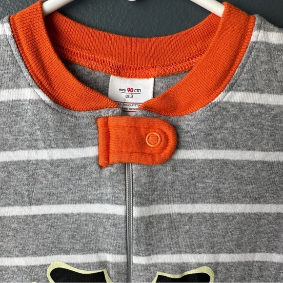 🎃🎅🏻 2 LIKE NEW Hanna Andersson holiday pajamas size 3T organic unisex - Picture 5 of 14